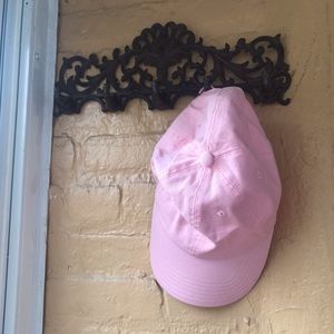 Pink 100% cotton baseball cap made in USA
